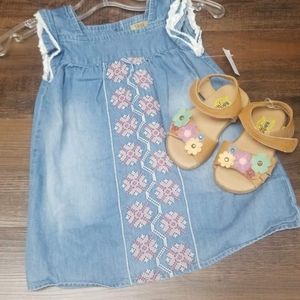 Girls denim dress